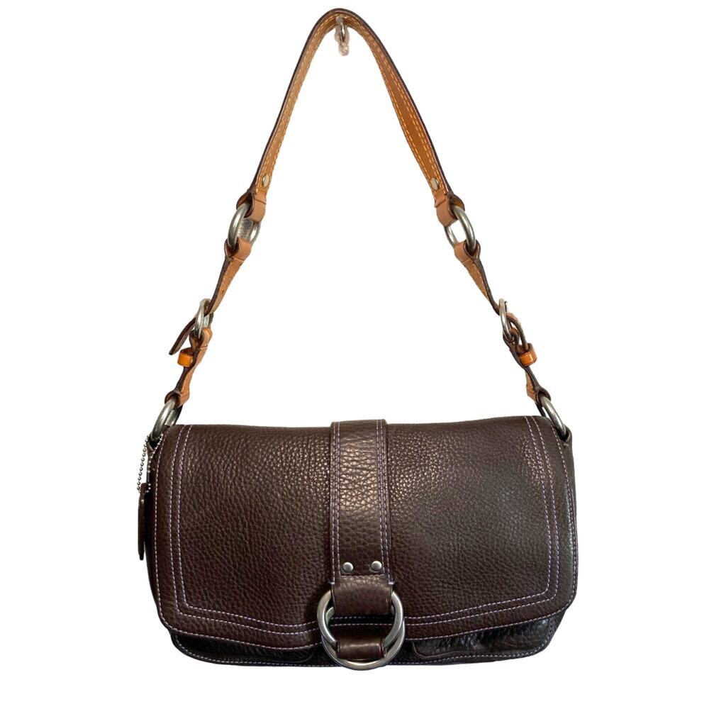 Coach Handbag     Brown      Shoulder Strap    Leather